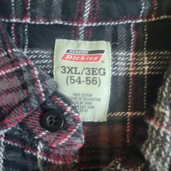 Vintage 90s / y2k Dickies Plaid Streetwear Flannel 3XL - Picture 3 of 5